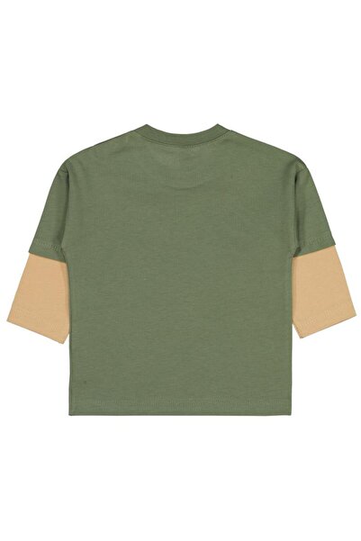 Civil Baby Dinosaur Printed 6-18 Months Sweatshirt - Khaki6-9 Months