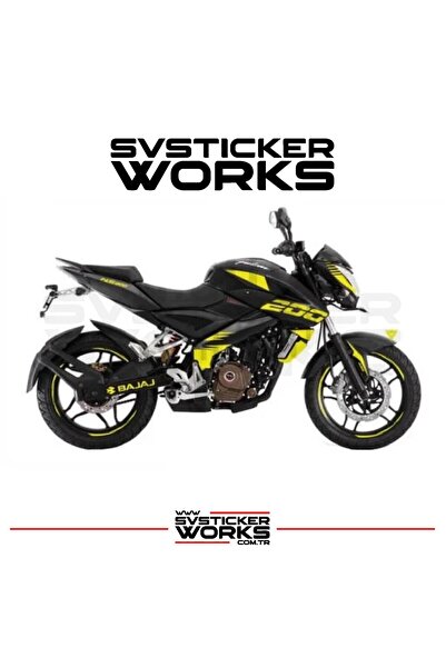 ARONA مجموعة ملصقات BAJAJ NS200 تتكون من 16+ قطعة، لون المنتج