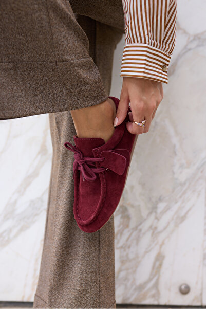 ANGELİNA JONES ПОЕТКА БОРДО ОРИГИНАЛНИ КОЖЕНИ МОКАСИНИ