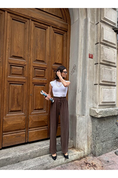 MİA NOURA Women's Knitted Fabric Tiril Tiril Soft Fabric Pants