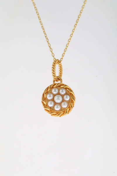 GÜMÜŞ DÜNYASI 925 Ayar Gümüş Altın Kaplamalı Gurmet Model Kolye Ucu – Sade ve...