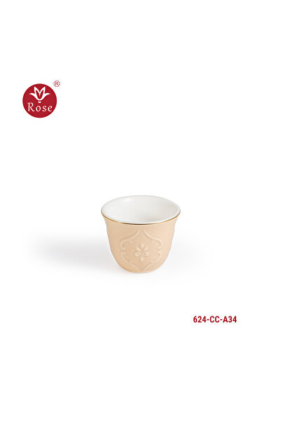 Rose Arabic coffee serving set with a distinctive classic pattern, Rose 624