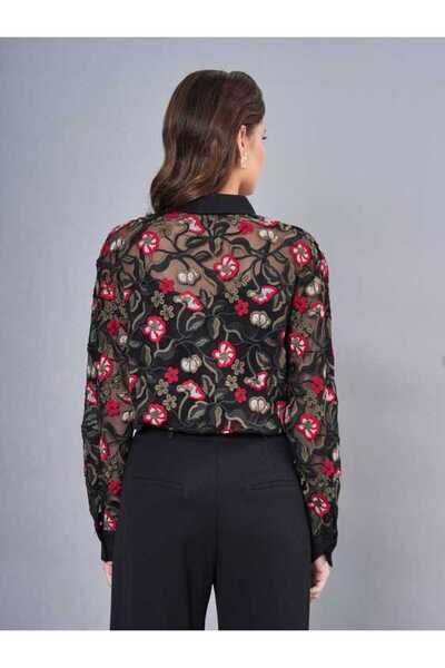 SERPİL Kemer Detaylı Yüksek Bel Geniş Paça Kadın Pantolon 50708