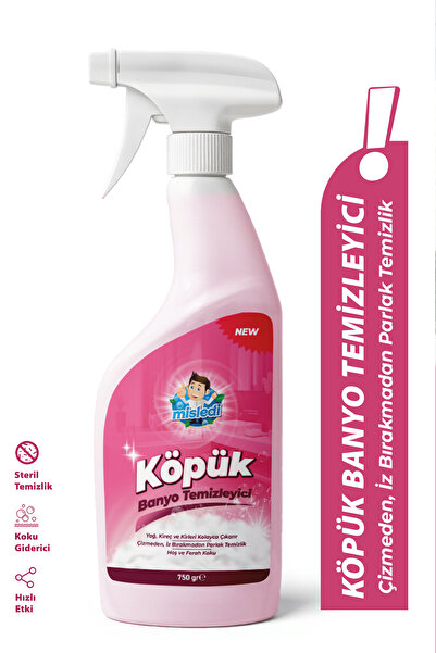 MİSLEDİ Ultra Güçlü Banyo Temizleyici ve Kireç Çözücü Köpük Sprey 750 ml