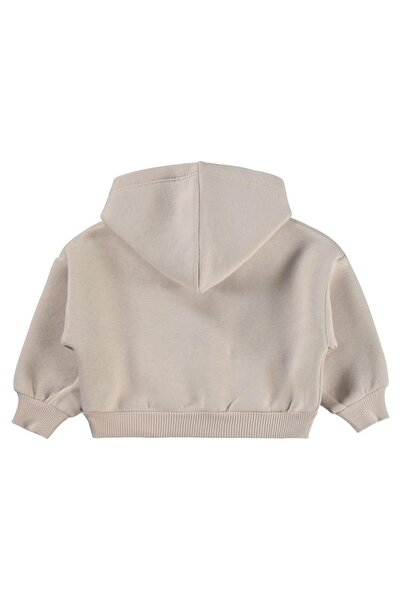 Civil Baby Kalp Nakışlı Basic 6-18 Ay Sweatshirt - Bej 9-12 Ay