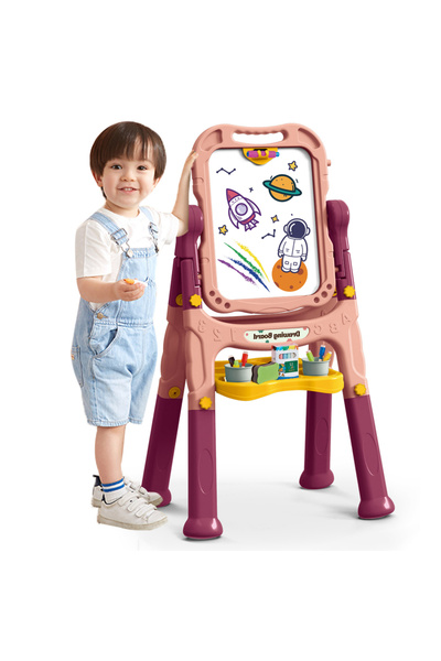 MalPlay Tabla pentru copii Malplay, design dublu 2in1, ajustabila si rotativa...