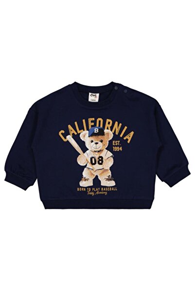 Civil Baby Teddy Bear Baskılı 6-18 Ay Sweatshirt - Lacivert12-18 Ay