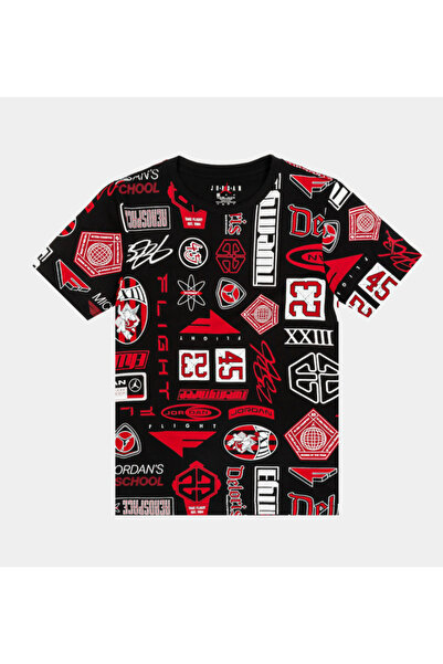 Nike ДЕТСКА ТЕНИСКА С ЧЕРВЕНИ И ЧЕРНИ МОТИВИ JORDAN 95D621