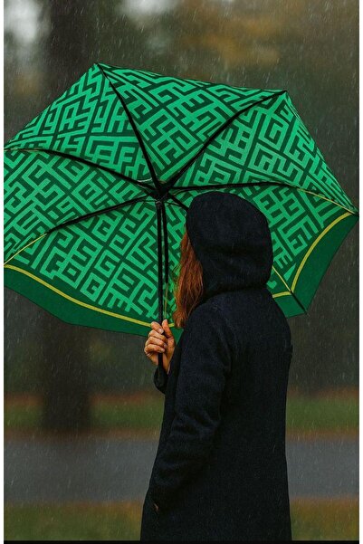 ThreeLife Store Desenli Tam Otomatik Fiber Telli Şemsiye