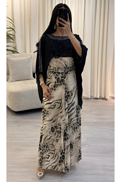 SELSAL Embroidered dress with floral stones