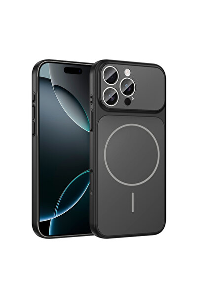 UnDePlus Apple iPhone 14 Pro Max Kılıf Şarj Özellikli Kamera Lensli 1.8mm İnc...