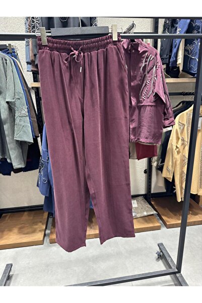 MİA NOURA Women's Knitted Fabric Tiril Tiril Soft Fabric Pants