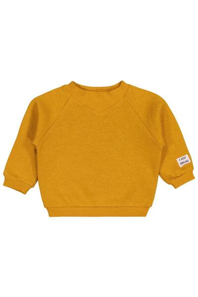 Civil Baby Keep Smiling Labelled Basic 6-18 Months Sweatshirt - Mustard 18-24 Months