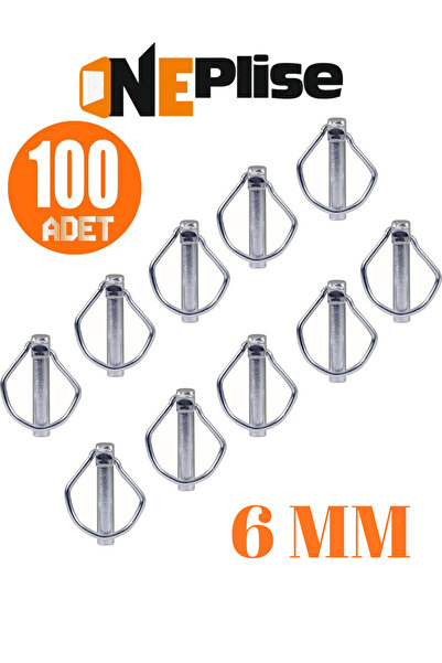 oneplise sineklik sistemleri 6 Mm Traktör Pimi Yaylı Pim Kaliteli Çelik (100 ADET)