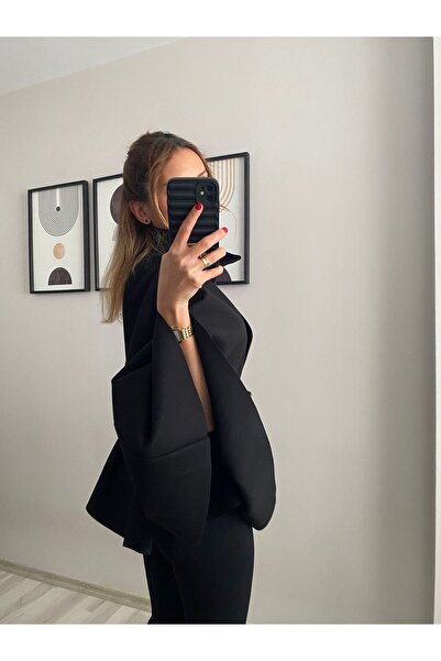 TB Butik Belted Stamp Poncho