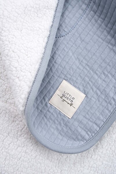 Little Gusto Wellsoft Quilted Blue Baby Blanket 80X100 cm