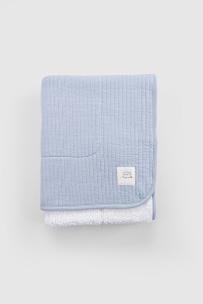 Little Gusto Wellsoft Quilted Blue Baby Blanket 80X100 cm
