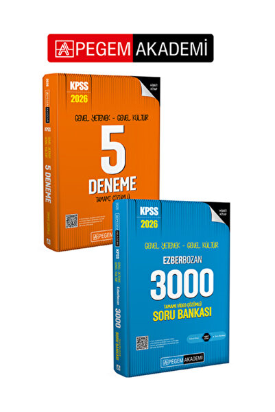 Pegem Akademi Yayıncılık PEGEM AKADEMİ 2026 KPSS Genel Yetenek Genel Kültür E...