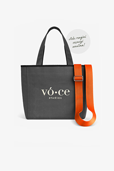 voce studios Canvas Gray Large Bag