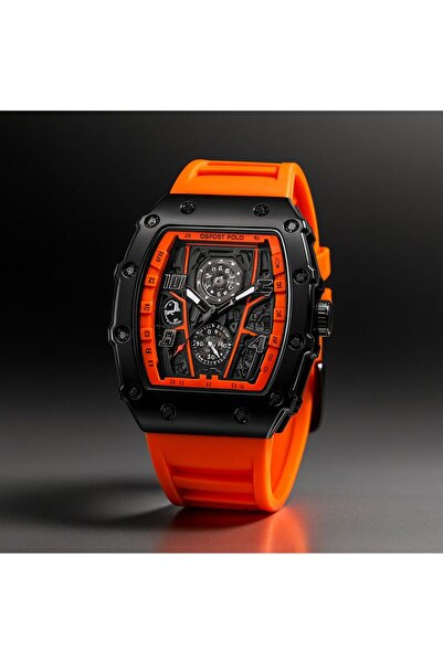 G Sport POLO Richard Mille Model Premium Üst Kalite Silikon Erkek Kol Saati (Her bileğe uyumludur)