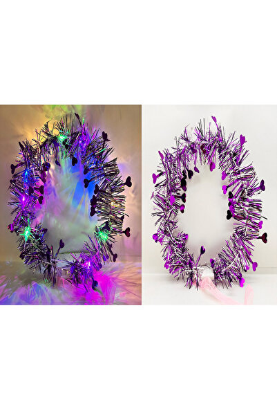 Skygo Heart Tassel Night Glow 3 Modes Led Lighted Crown Purple Color