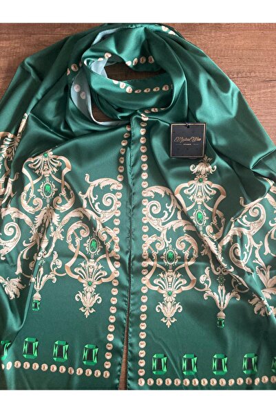 Muslima Wear شال ماجستي زمرد أخضر