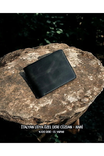 Nicevia Italian Lidya Special Leather Wallet - Khaki