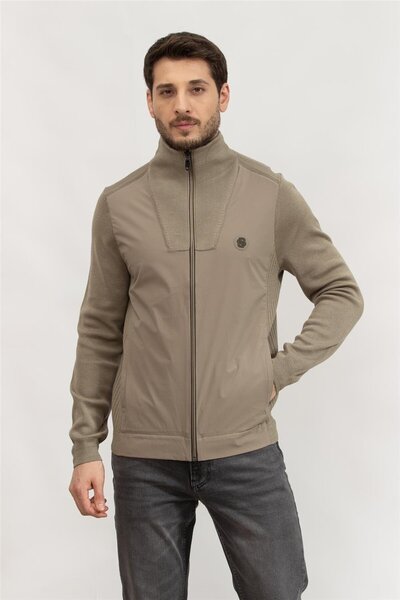 BOSS Erkek Fermuarlı Sweatshirt