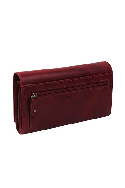 The Chesterfield Brand Women's wallet, The Chesterfield Brand, with RFID protection, made of genuine leather, Hampton, Cherry