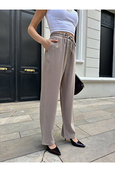 MİA NOURA Women's Knitted Fabric Tiril Tiril Soft Fabric Pants