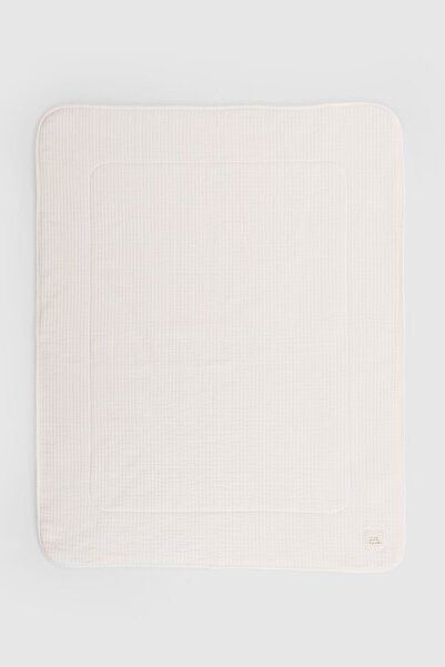 Little Gusto Wellsoft Quilted Ecru Baby Blanket 80X100 cm