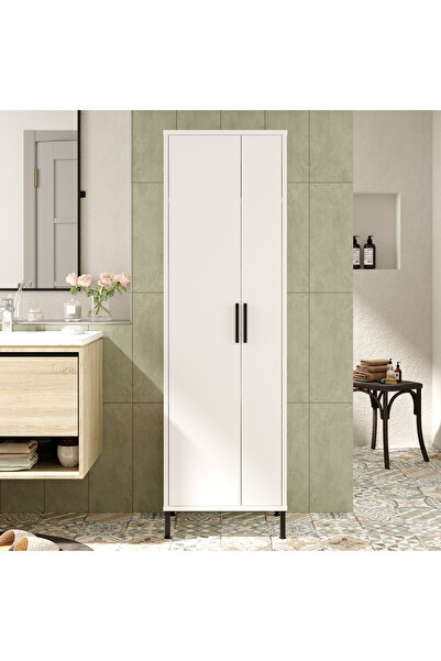Yurupa Rundell Çok Amaçlı Dolap Banyo Dolabı Beyaz RUN1-W