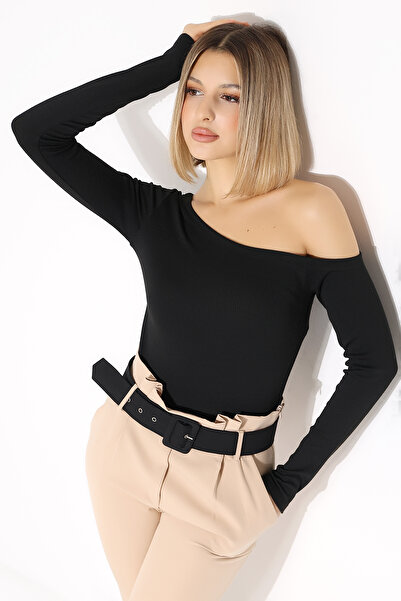 Şiir KATHA Γυναικεία μπλούζα & μπλούζα με ασύμμετρο γιακά με μακρύ μανίκι ελα...