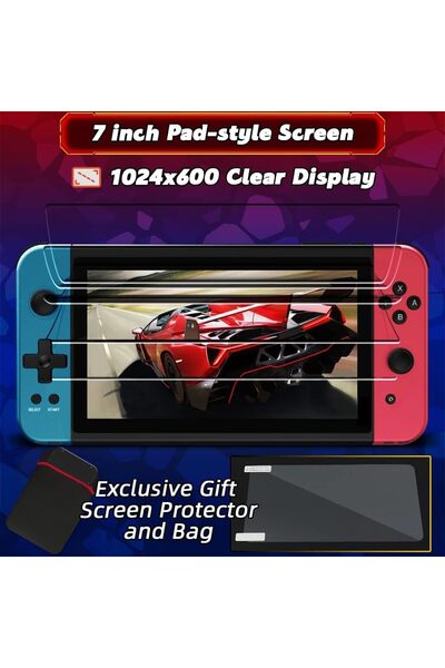 Generic X70 Handheld Game Console 7.0-Inch Pro Retro Gaming System – Built-in Classic Video Games,