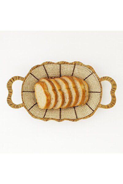 Noah Exclusive Oval Wicker Bread Basket-27Cm X18 cm X 7 cm