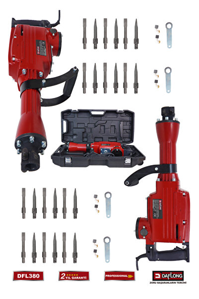 DAFLONG BÜYÜK TİP ÇANTALI 65 MM KIRICI HİLTİ KAVRAMA KOLLU 16 KG KABLOLU BAKI...