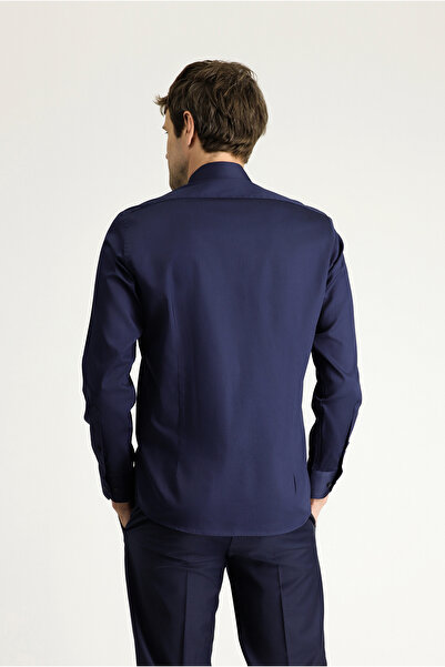 Kiğılı Long Sleeve Slim Fit Slim Fit Classic Cotton Shirt
