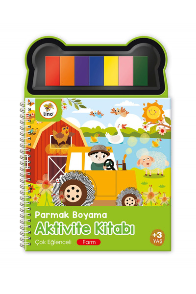 Lino Parmak Boyama Aktivite Kitabı - Farm