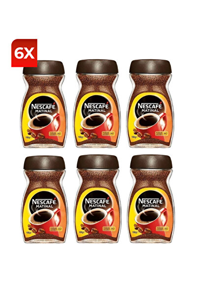 Nescafe matinal granül kahve yoğun lezzet 100 Gr 6 Adet