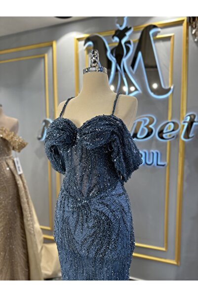 MissBetül Askılı Full Dantel Abiye Nişan Elbisesi