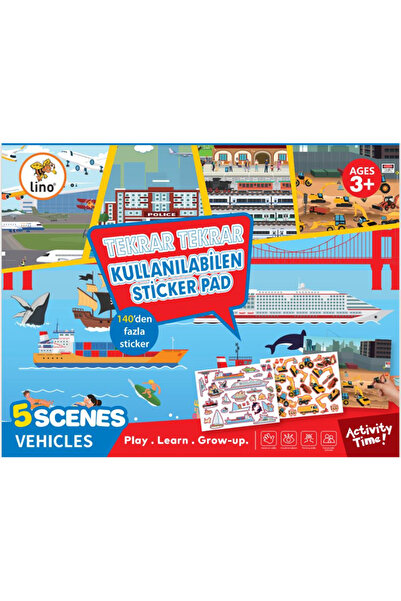 Lino Tekrar Kullanabilen Sticker Pad - Taşıtlar