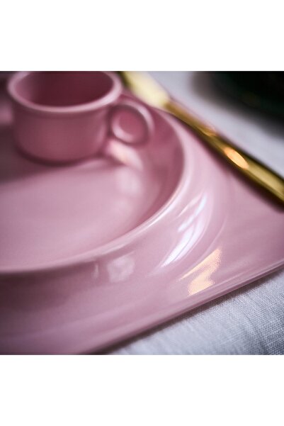 IKEA VINTERFINT Plate, pink, 27 x 27 cm