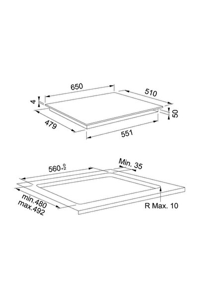 Franke Maris FMA 654 I F BK Nero Ankastre Siyah Cam Ocak, İndüksiyonlu, Flex alanlı