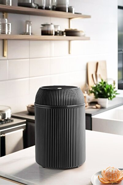 Comprox COȘ DE LIMBAJ ROTAȚI DE 10 LT CU CAPAC DE CLICK NEGRU