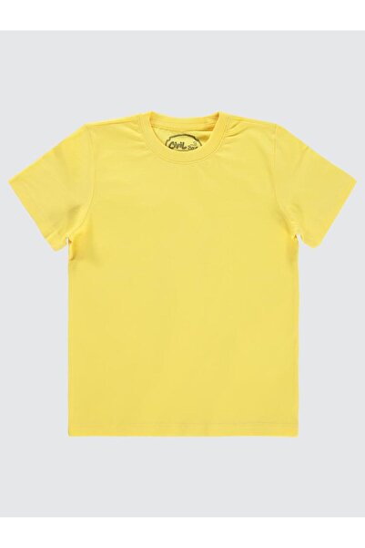 Civil Boys Tricou de bază pentru 10-13 ani - Galben 13-14 ani