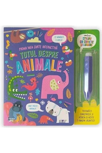Editura Litera Totul despre animale. Prima mea carte interactica