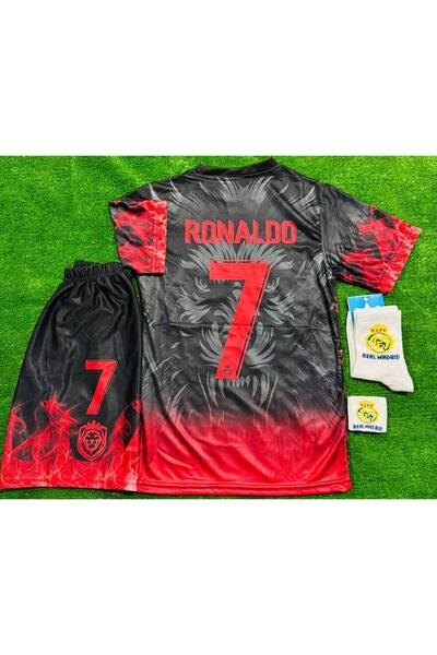 Lion Spor طقم جيرسي للأطفال من REAL M.A.D.R.I.D 2026 RONALDO LION LION، مكون ...