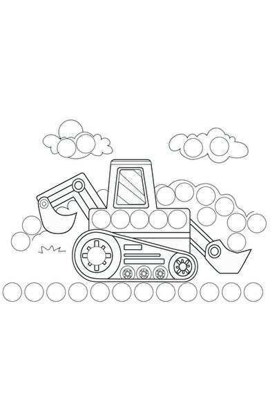 Lino Dot Markers Coloring Book - Vehicles
