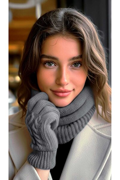 LAGRANZE Women's Angora Plain Gloves