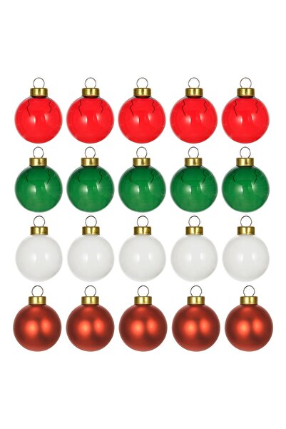 IKEA VINTERFINT Tree ornament, bauble glass/mixed colours, 3.5 cm
